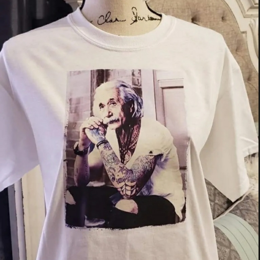 Albert Einstein Tattoo Tshirt